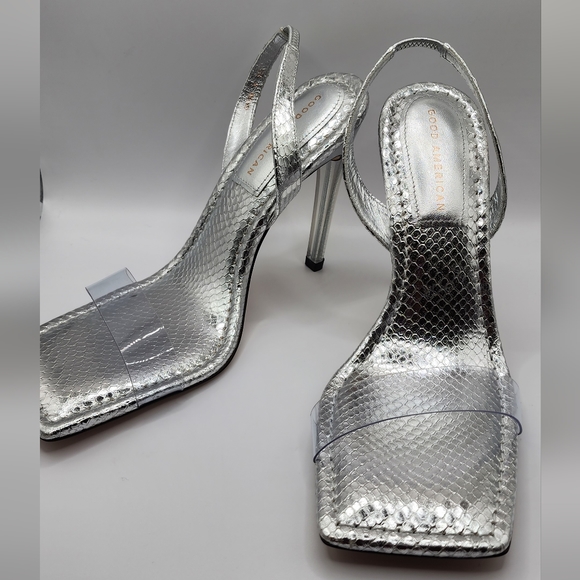 Good american silver snake heels - Picture 3 of 10